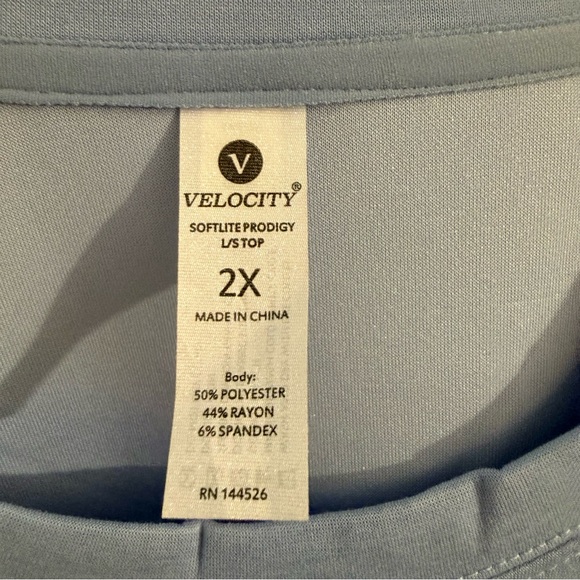 Velocity Sky Blue Softlite Top - Picture 2 of 3